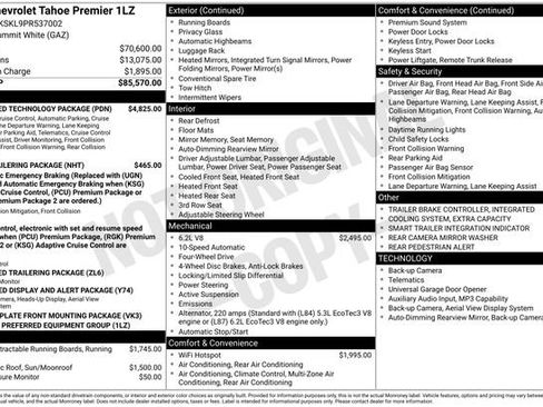 Used 2023 Chevrolet Tahoe Premier w/ Advanced Technology Package image 45