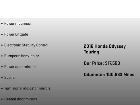 Used 2016 Honda Odyssey Touring Elite image 18