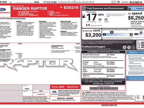 Used 2024 Ford Ranger Raptor image 20