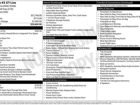 Certified 2022 Kia K5 GT-Line AWD/4WD image 25