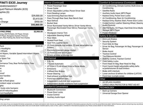 Used 2012 INFINITI EX35 Journey w/ Premium Pkg image 33