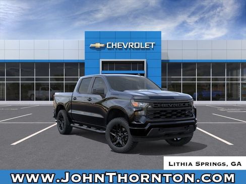 New 2026 Chevrolet Silverado 1500 Custom w/ Turbomax Blackout Package AWD/4WD image 1