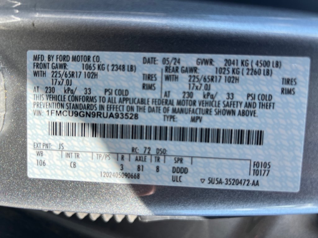 Used 2024 Ford Escape Active AWD/4WD image 36