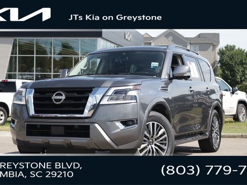 Used 2021 Nissan Armada SL w/ Captain's Chairs Package AWD/4WD image 1