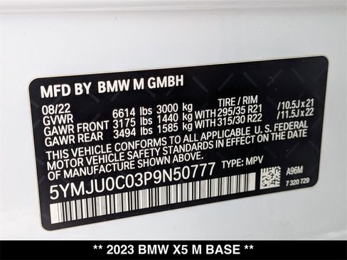 Used 2023 BMW X5 M w/ Competition Package image 30