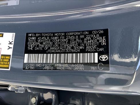 New 2026 Toyota Prius LE image 21