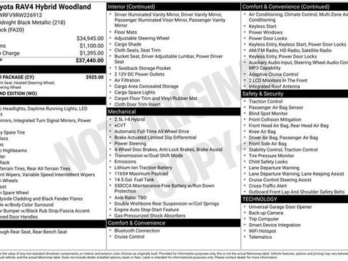 Used 2024 Toyota RAV4 AWD Hybrid w/ Weather Package image 37