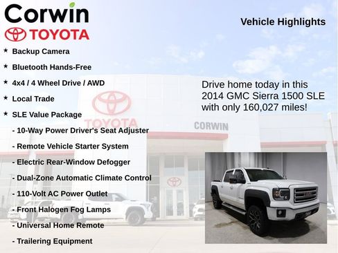 Used 2014 GMC Sierra 1500 SLE w/ SLE Value Package image 7