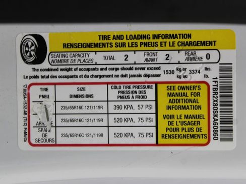 Used 2025 Ford Transit 250 148 High Roof AWD w/ Load Area Protection Package image 55