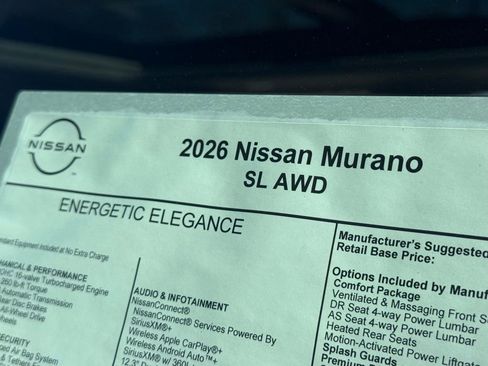 New 2026 Nissan Murano SL w/ Comfort Package image 24