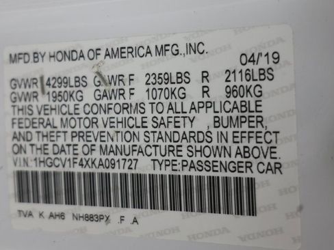Used 2019 Honda Accord EX image 30