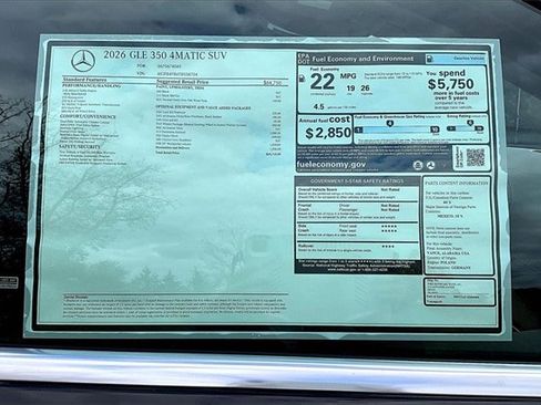New 2026 Mercedes-Benz GLE 350 4MATIC image 17