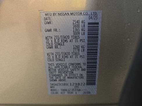 Used 2025 Nissan Murano SL w/ Cargo Package AWD/4WD image 22