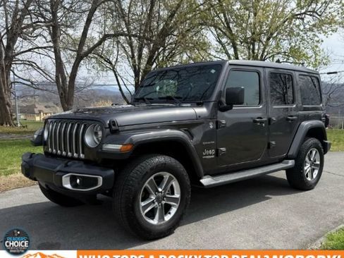 Used 2019 Jeep Wrangler Unlimited Sahara w/ LED Lighting Group image 1
