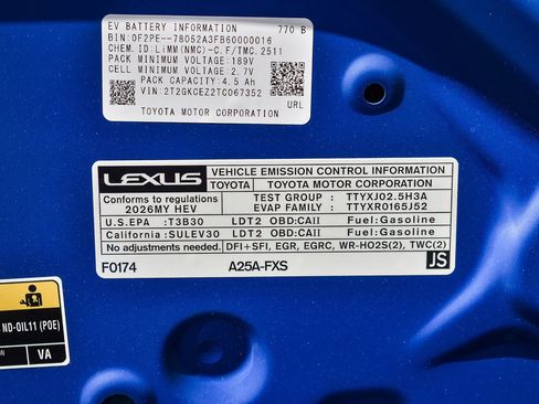 New 2026 Lexus NX 350h AWD w/ Premium Package image 27