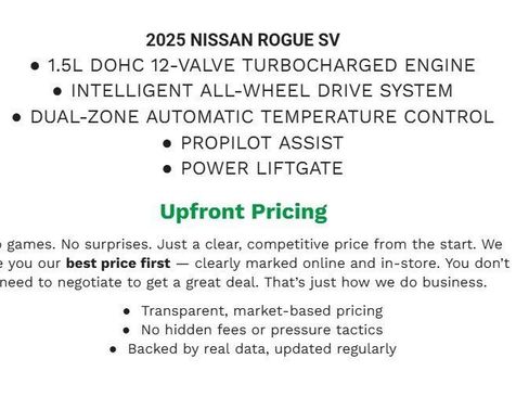 Used 2025 Nissan Rogue SV AWD/4WD image 2