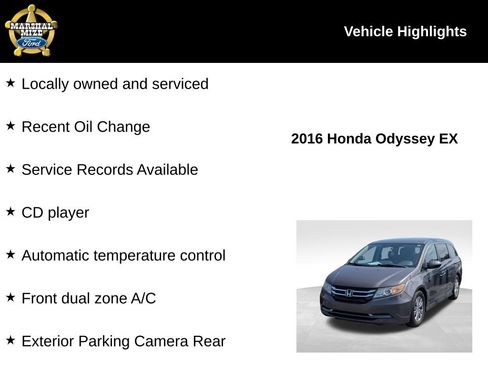 Used 2016 Honda Odyssey EX image 2