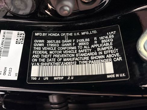 Used 2018 Honda Civic Sport Touring image 19