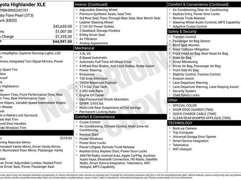 Used 2022 Toyota Highlander XLE image 4