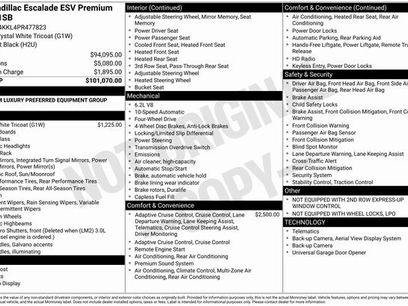 Used 2023 Cadillac Escalade ESV Premium Luxury