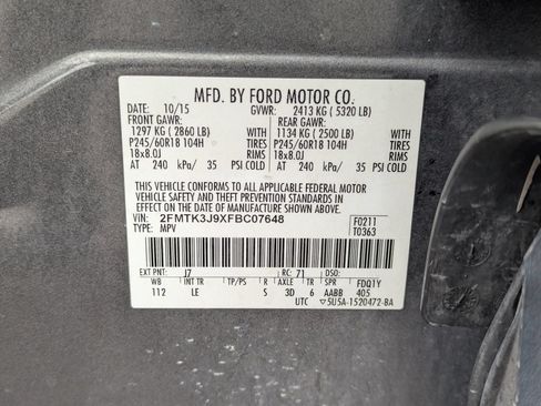 Used 2015 Ford Edge SEL w/ Equipment Group 201A FWD image 36