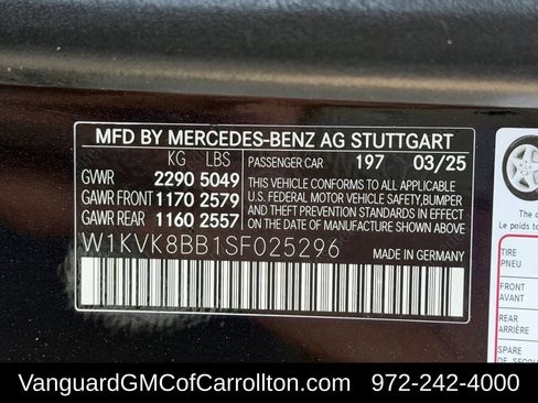 Used 2025 Mercedes-Benz SL 63 AMG 4MATIC w/ AMG Aerodynamics Package image 35