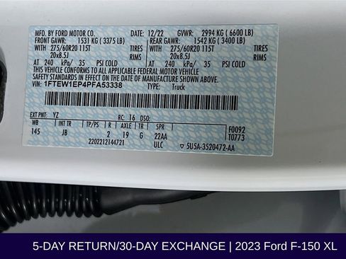 Used 2023 Ford F150 XL w/ STX Appearance Package image 35