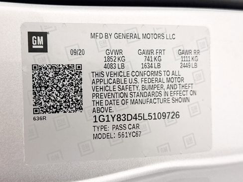 Used 2020 Chevrolet Corvette Stingray w/ 3LT Preferred Equipment Group image 40