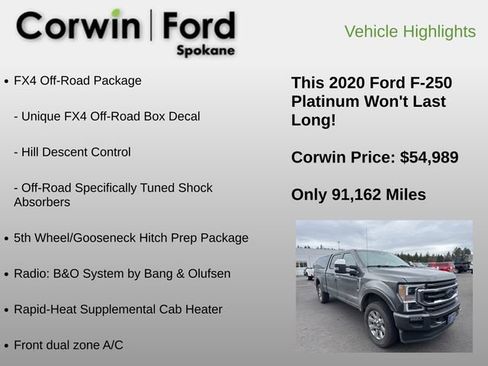 Used 2020 Ford F250 Platinum image 6
