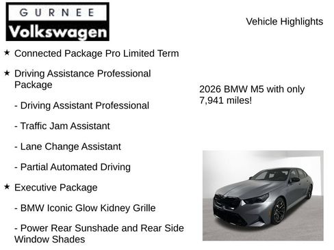 Used 2026 BMW M5 w/ Executive Package AWD/4WD image 8
