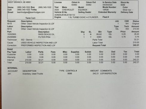 Used 2020 Chevrolet Equinox LT w/ Driver Convenience Package image 40