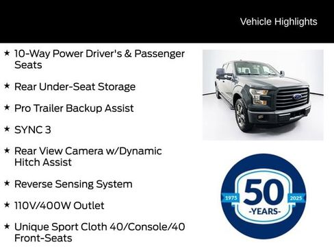 Used 2016 Ford F150 XLT w/ Equipment Group 302A Luxury AWD/4WD image 16