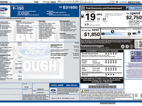 Used 2022 Ford F150 XLT w/ Equipment Group 302A High AWD/4WD image 35
