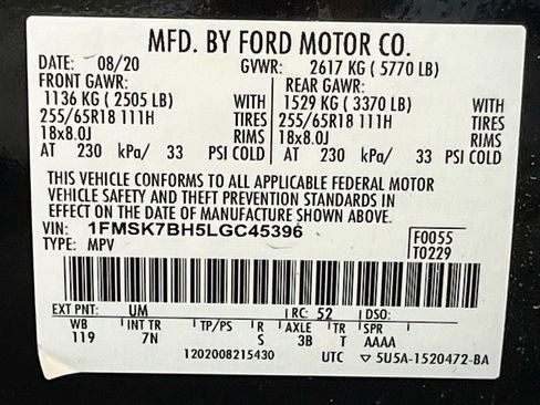 Used 2020 Ford Explorer 2WD image 31
