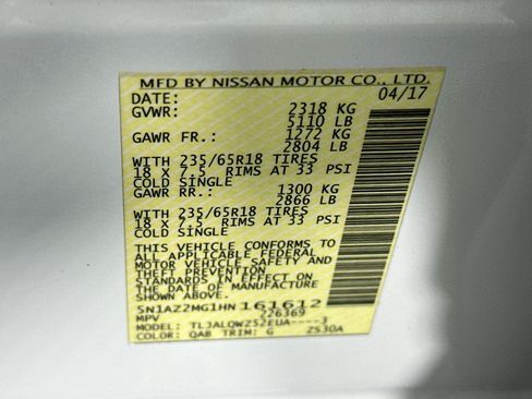 Used 2017 Nissan Murano SV FWD image 12