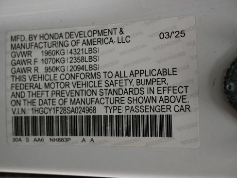 Used 2025 Honda Accord LX image 39