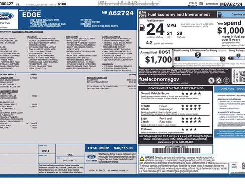 Used 2021 Ford Edge Titanium w/ Equipment Group 301A FWD image 15