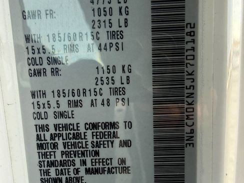 Used 2018 Nissan NV200 SV w/ Back Door Glass Package image 39