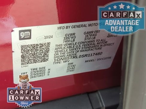 Certified 2025 Chevrolet Tahoe High Country w/ Sun And Tow Package image 39