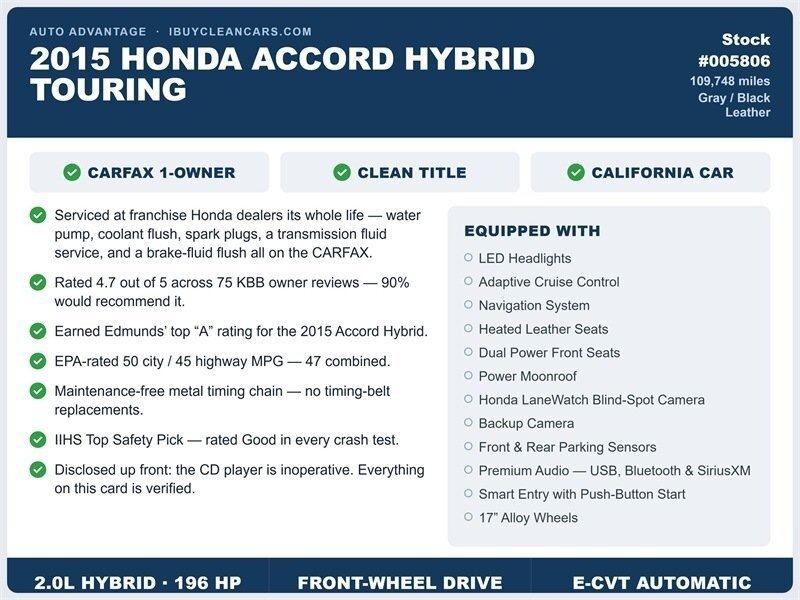 Used 2015 Honda Accord Touring image 3