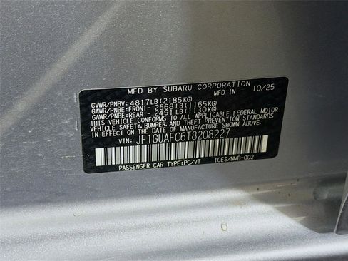 Certified 2026 Subaru Impreza 2.0i Sport AWD/4WD image 29