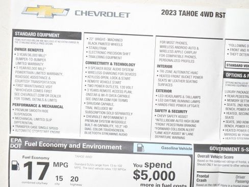 Used 2023 Chevrolet Tahoe RST w/ Luxury Package image 61