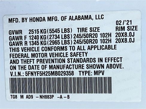 Used 2021 Honda Pilot Special Edition image 33