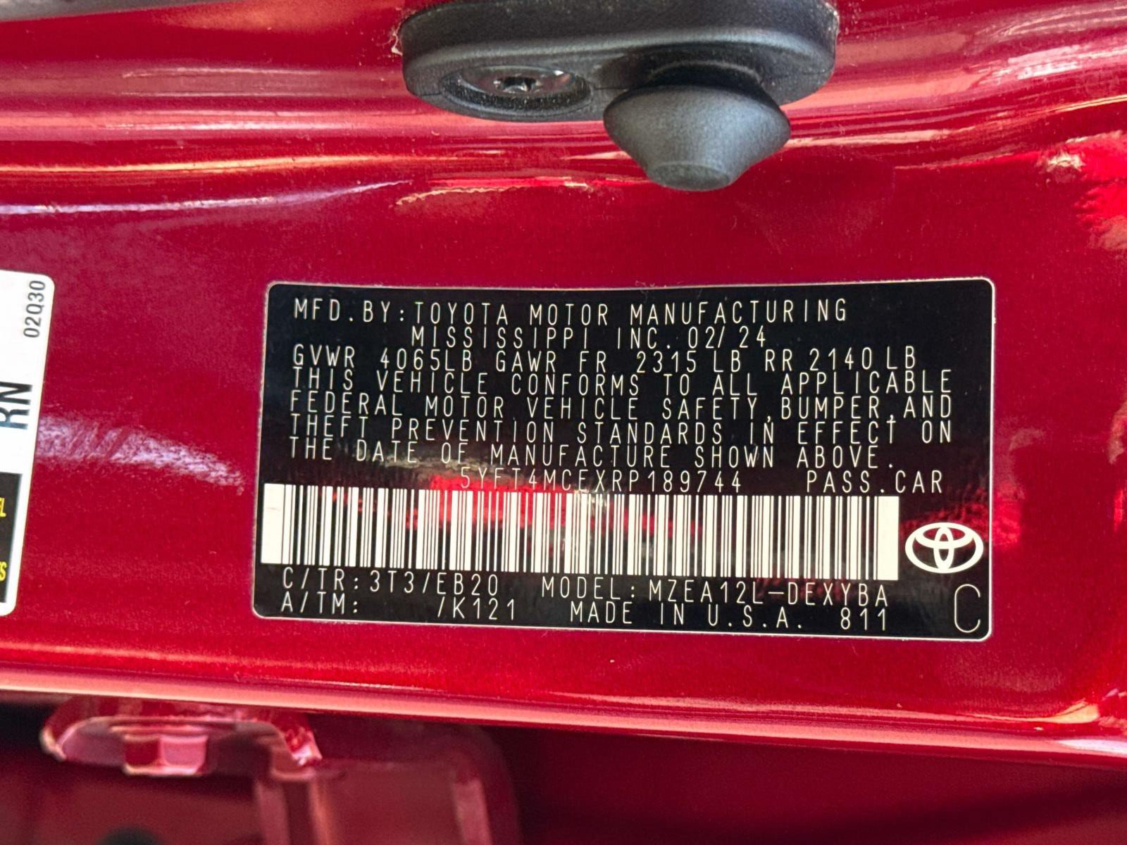 Used 2024 Toyota Corolla XSE FWD image 28