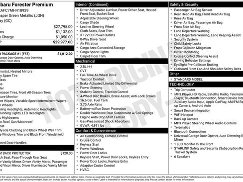 Used 2021 Subaru Forester Premium w/ Popular Package #1 AWD/4WD image 2
