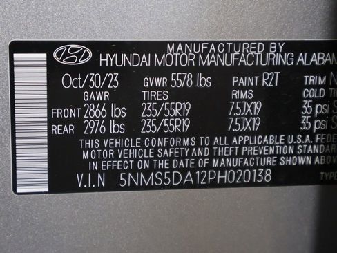 Certified 2023 Hyundai Santa Fe Limited AWD/4WD image 53