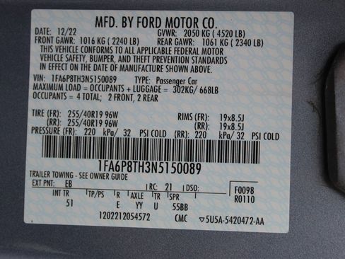 Used 2022 Ford Mustang Premium w/ Equipment Group 201A image 19