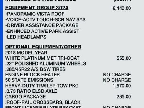 Used 2018 Ford Expedition Limited w/ Equipment Group 302A AWD/4WD image 2