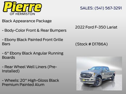 Used 2022 Ford F350 Lariat w/ Black Appearance Package AWD/4WD image 6