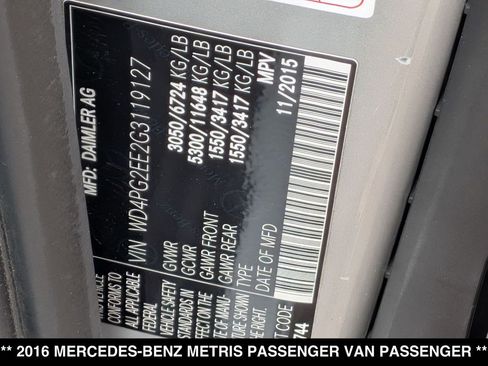 Used 2016 Mercedes-Benz Metris Passenger image 31